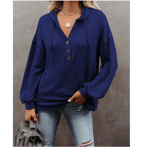 Ladies' Casual Hooded Cardigan